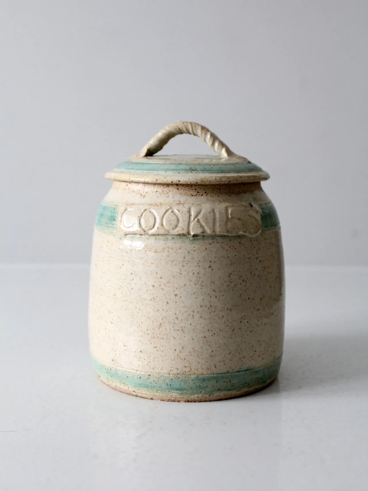 vintage studio pottery cookie jar