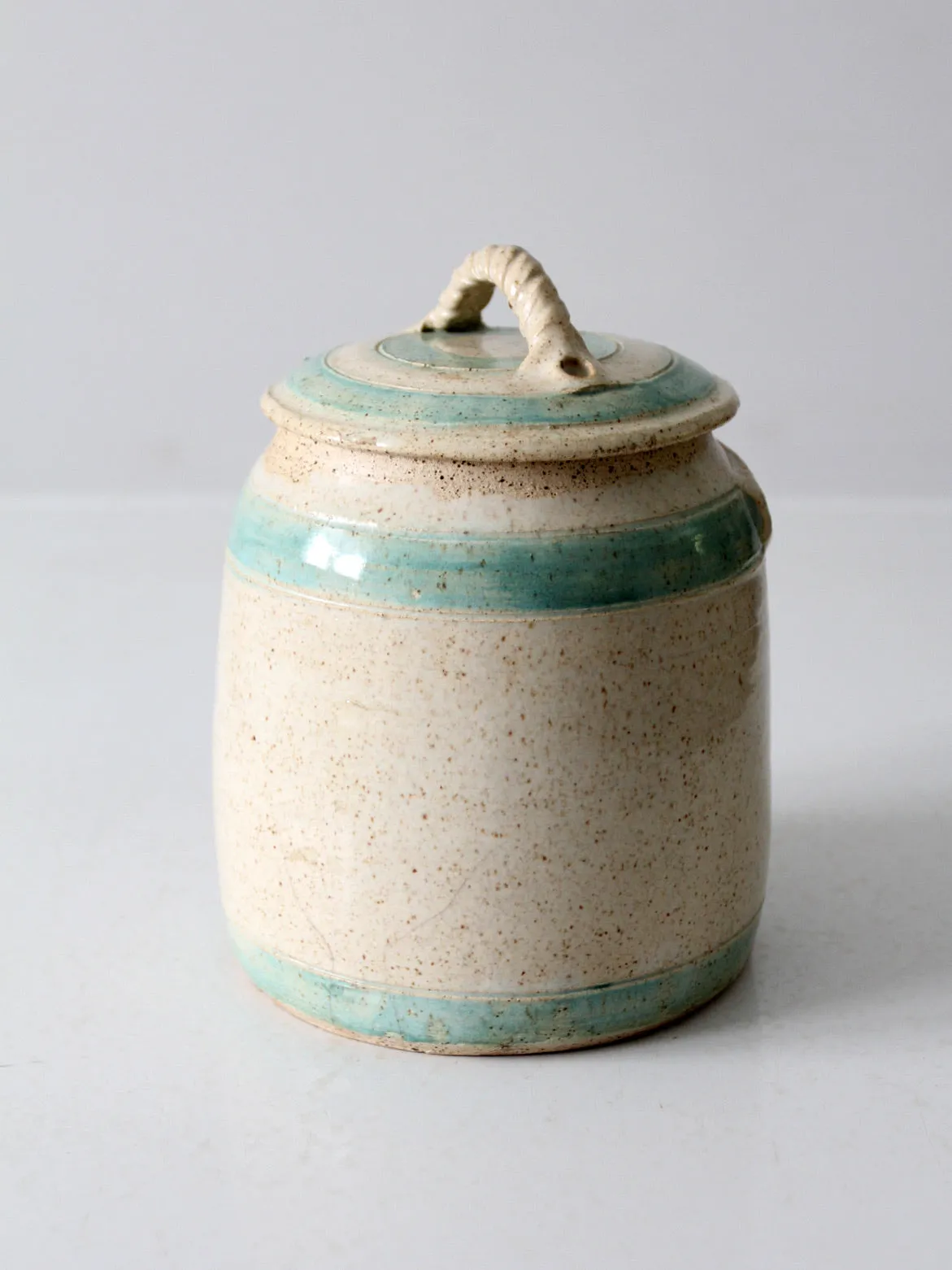 vintage studio pottery cookie jar