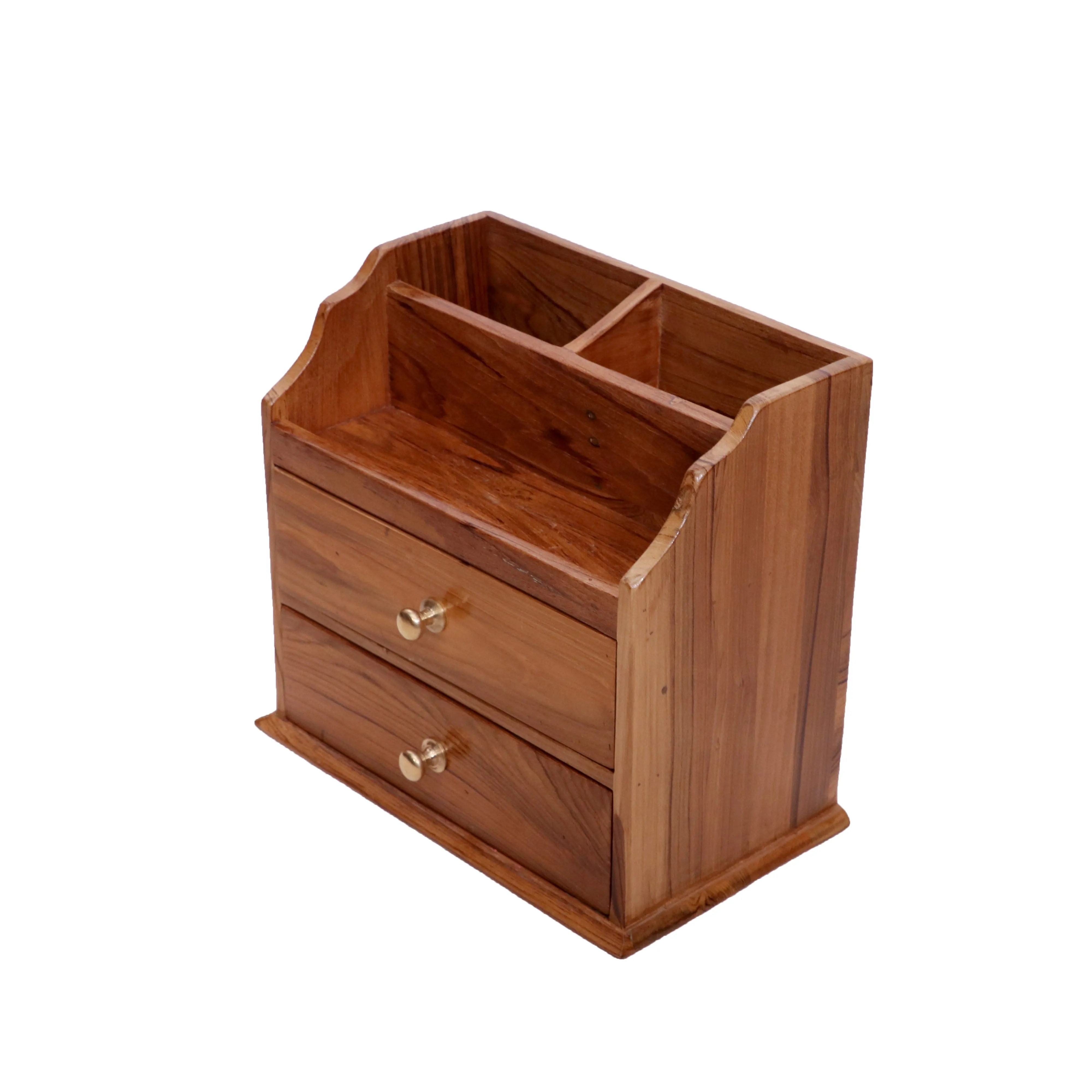 Vintage style 2 drawer desk organiser