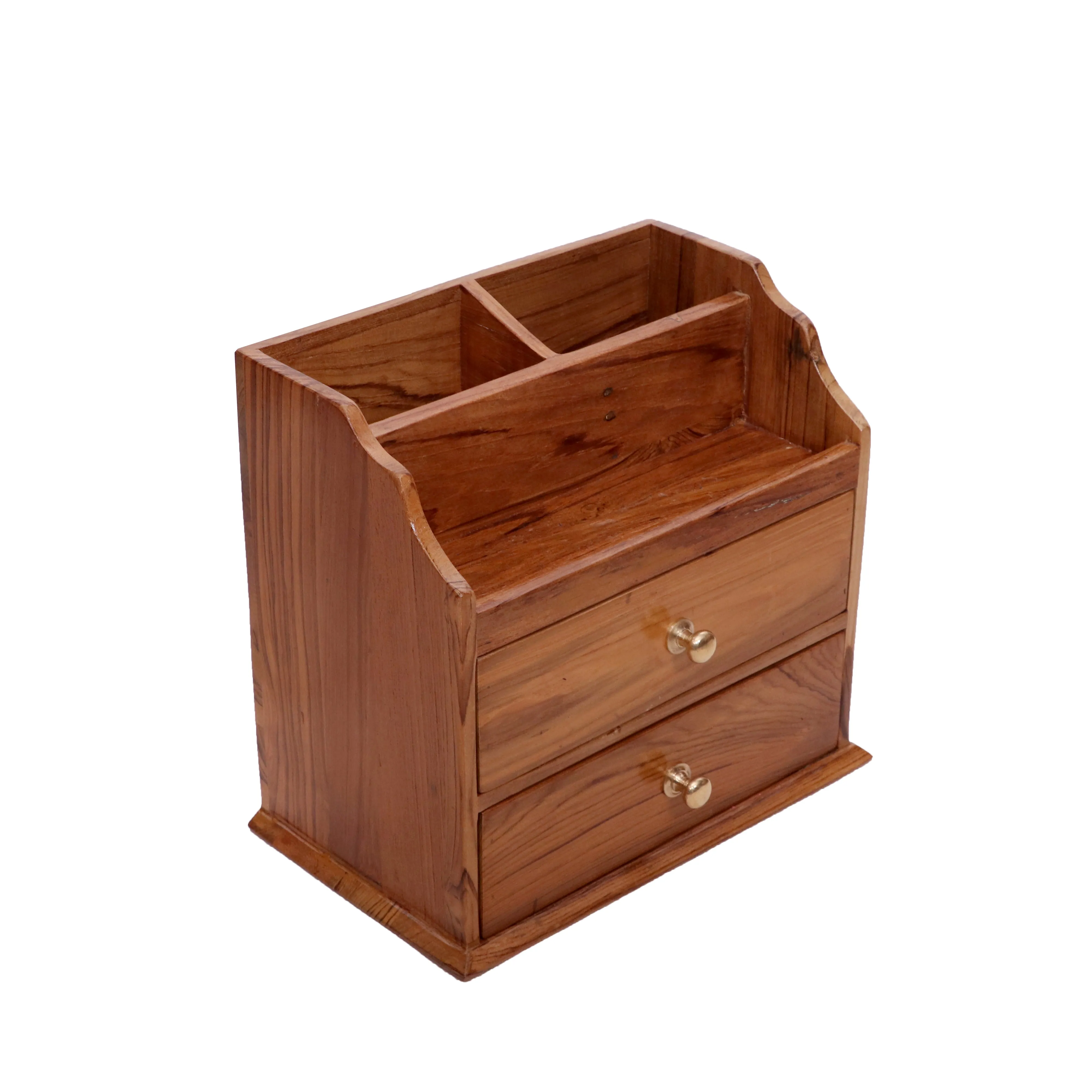 Vintage style 2 drawer desk organiser