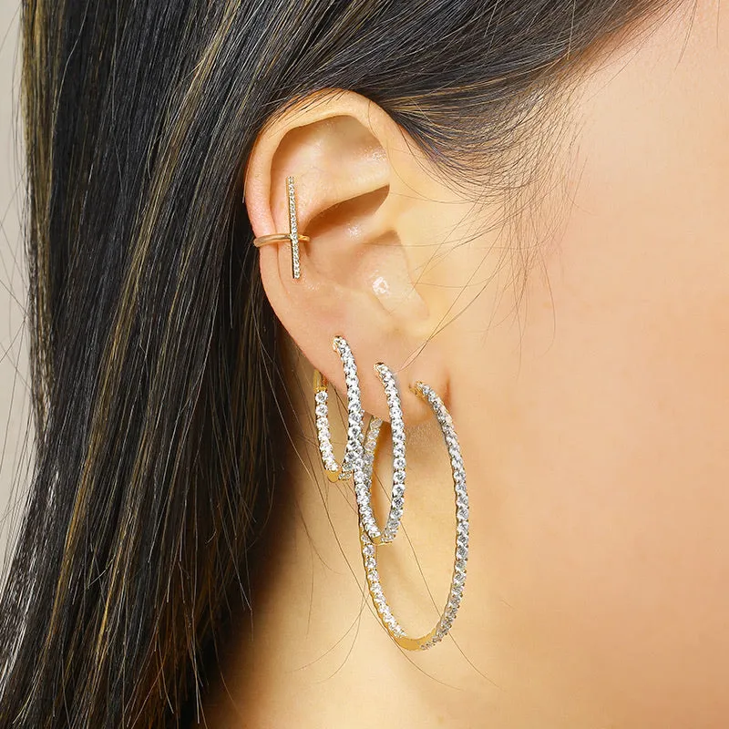 Vintage Style Big Hoop Earrings