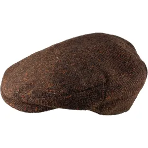 Vintage Tweed Cap - Rust Salt & Pepper