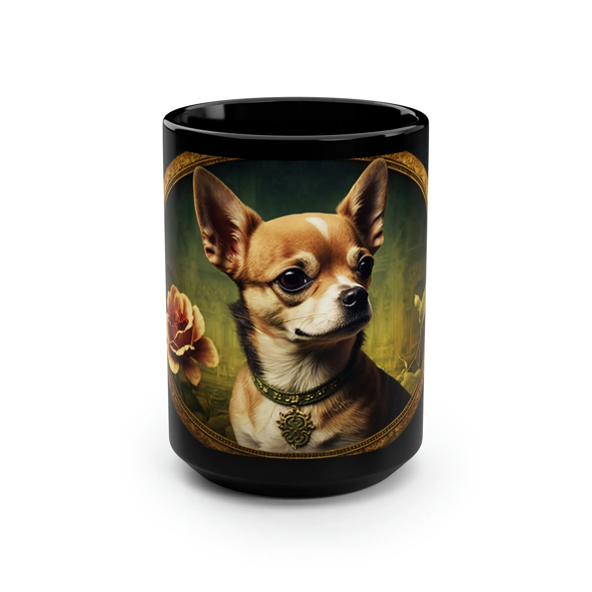 Vintage Victorian Chihuahua Portrait - 15 oz Coffee Mug