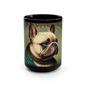 Vintage Victorian French Bulldog Portrait | 15 oz Coffee Mug | Perfect Gift for the Frenchie Lover