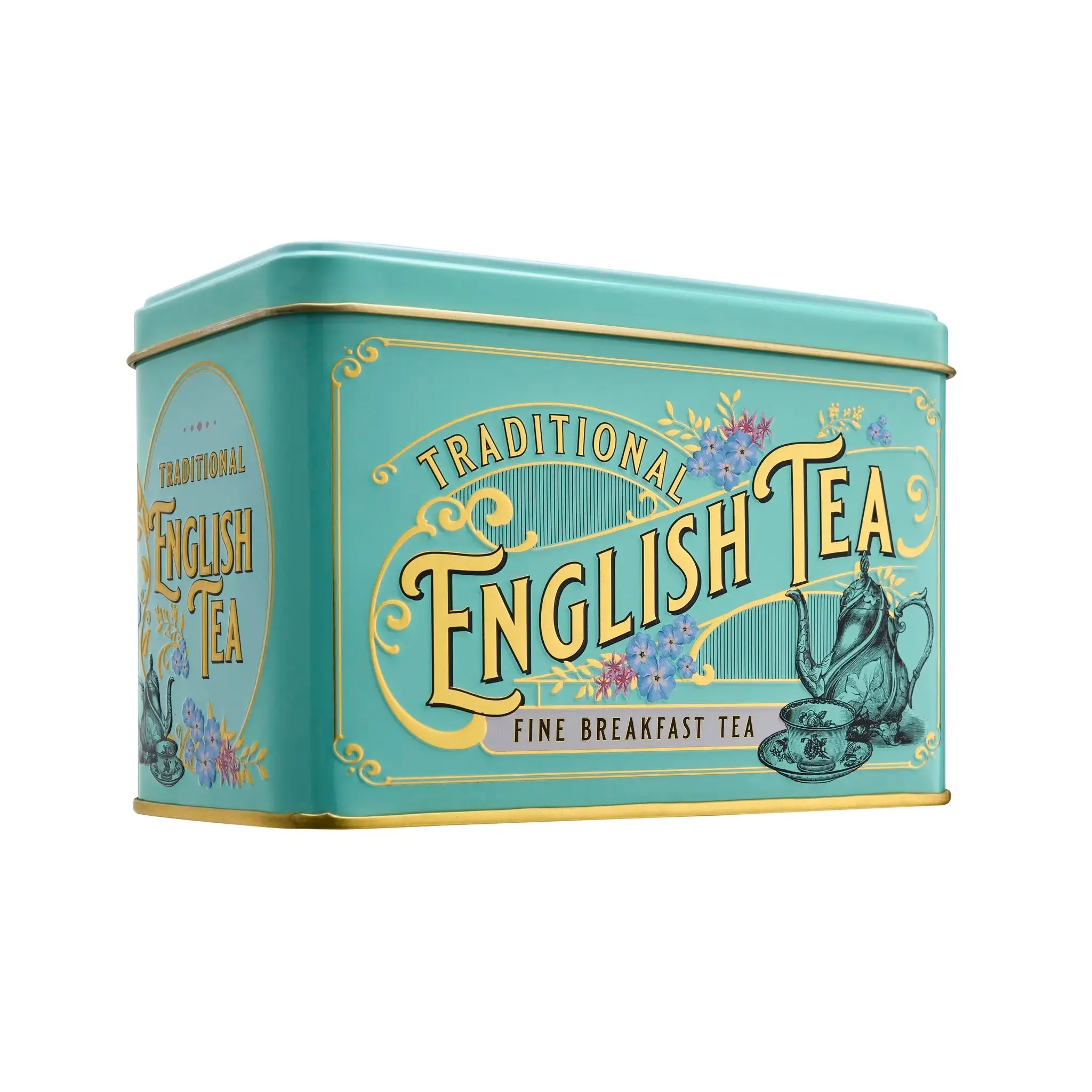 Vintage Victorian Mint Green Tea Tin Bundle