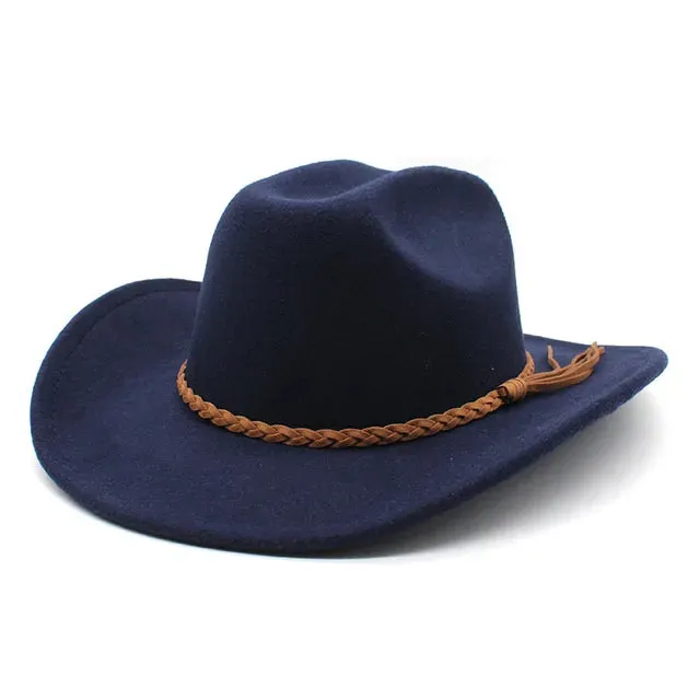 Vintage Western Cowboy Hat Wide Brim