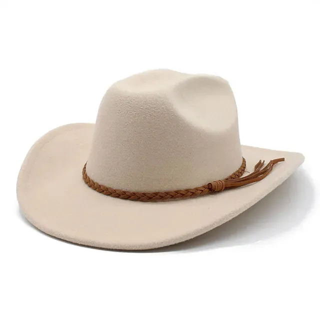 Vintage Western Cowboy Hat Wide Brim