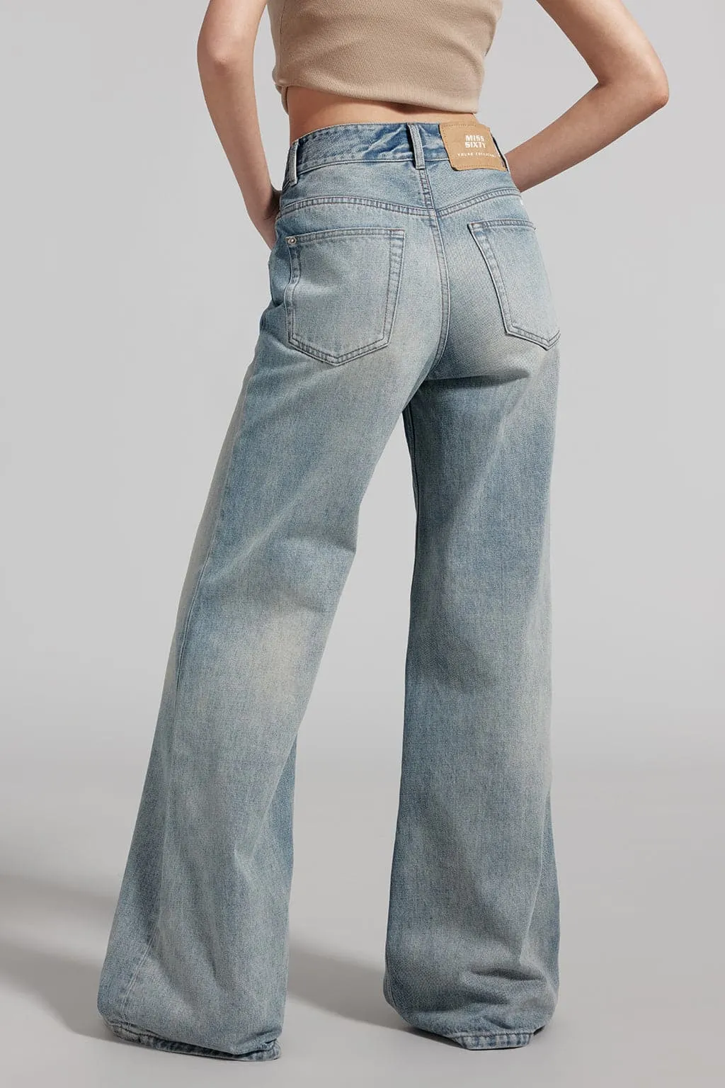 Vintage White Straight Jeans