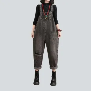 Vintage women's denim dungaree