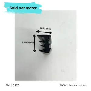 Vinyl - glazing wedge suits Frontline & Robb & Brown - sold /meter