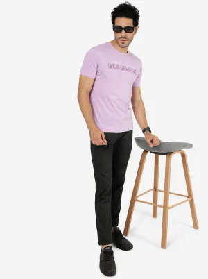 Violet Printed Slim Fit T-Shirt | Greenfibre