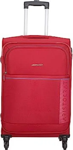 VIP Polyester Soft 57 Cms Luggage Suitcase 28x38x58cm Red