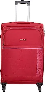 VIP Polyester Soft 57 Cms Luggage Suitcase 28x38x58cm Red