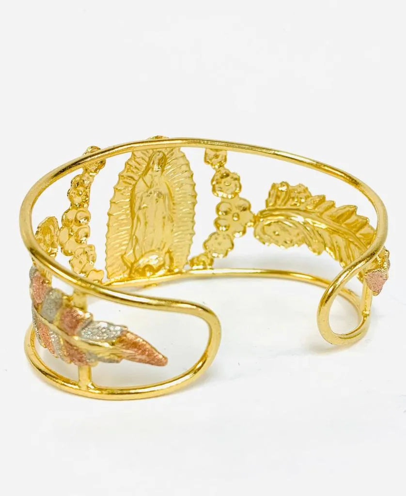 Virgen de Guadalupe Bracelet / Virgen de Guadalupe Bangle Bracelet / Bangle Bracelet / Pulsera de la Virgen de Guadalupe / Regalos Elegantes Para Mujer