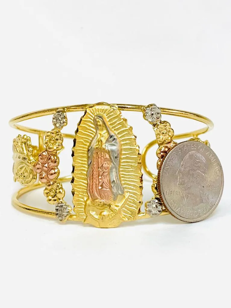 Virgen de Guadalupe Bracelet / Virgen de Guadalupe Bangle Bracelet / Bangle Bracelet / Pulsera de la Virgen de Guadalupe / Regalos Elegantes Para Mujer