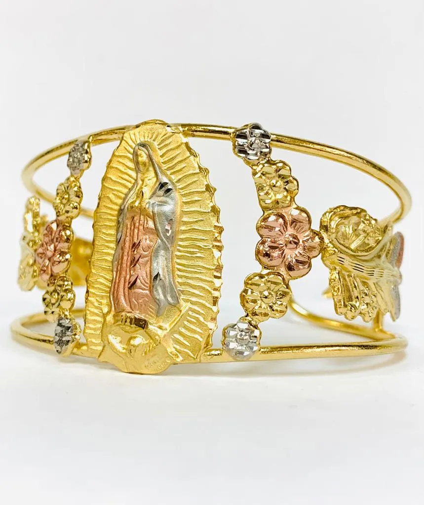 Virgen de Guadalupe Bracelet / Virgen de Guadalupe Bangle Bracelet / Bangle Bracelet / Pulsera de la Virgen de Guadalupe / Regalos Elegantes Para Mujer