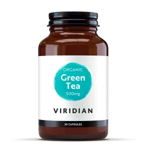 Viridian Organic Green Tea 500mg 30 Capsules