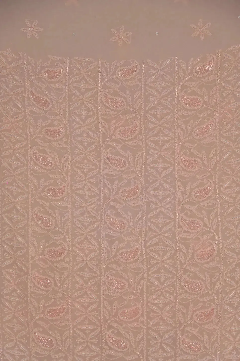 Viscose Length with Dupatta - Peach