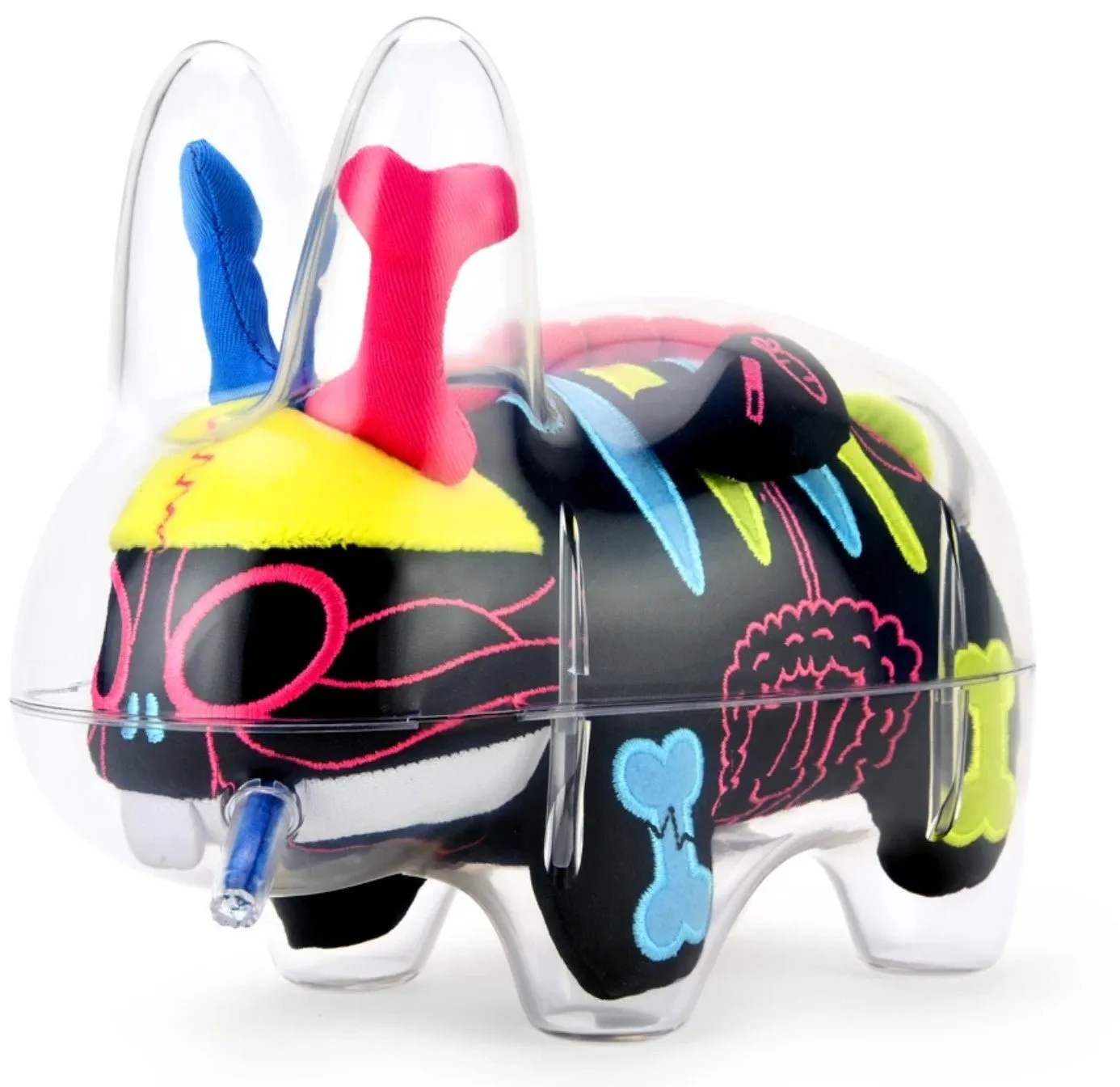 Visible Labbit Plush Guts Neon Art Toy by Frank Kozik