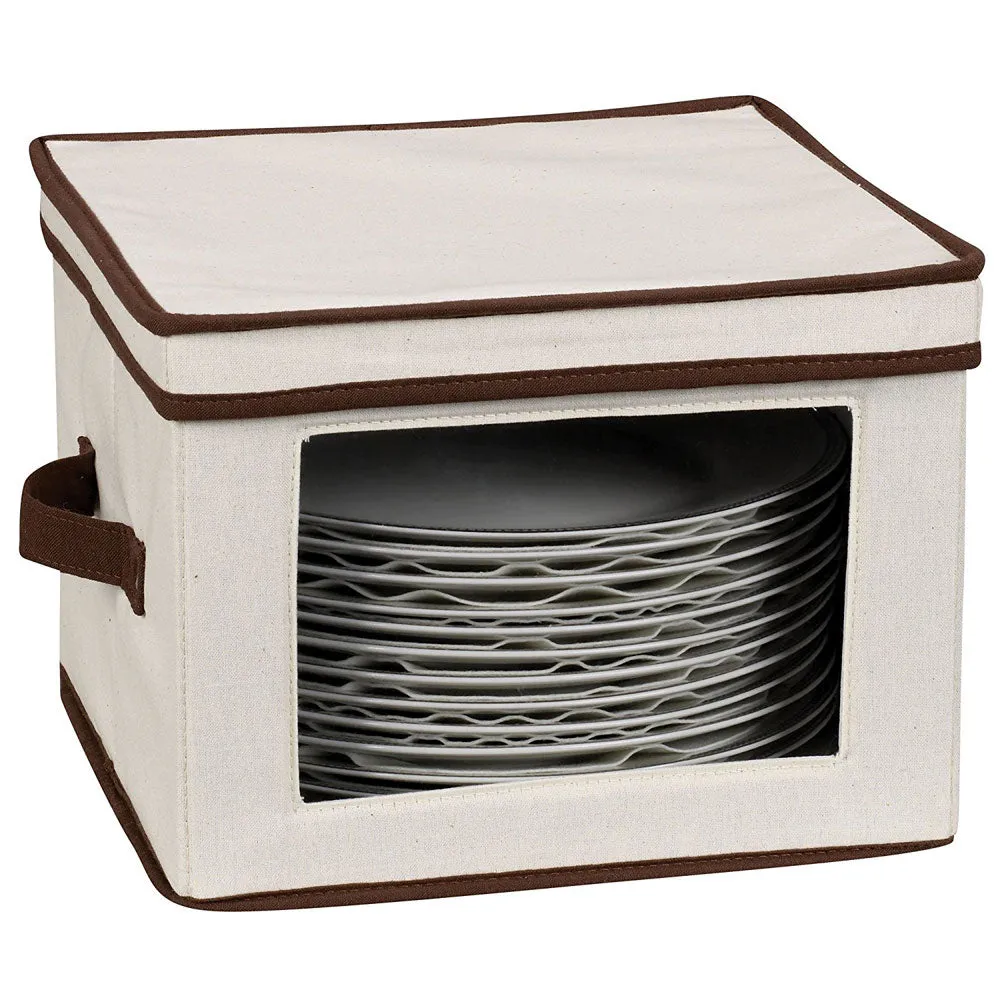 Vision Canvas Dinner Plate Storage Box