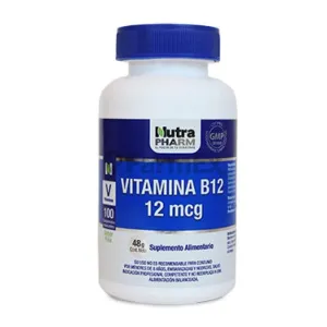 Vitamina B12 12 mcg x 100 comprimidos.