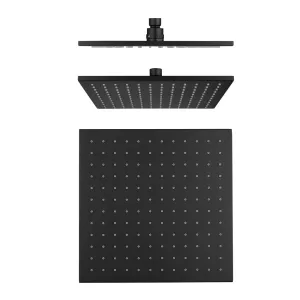 VIVA 250mm Rain Shower Head Matte Black