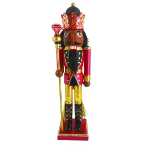 Viva Magenta African American King Nutcracker