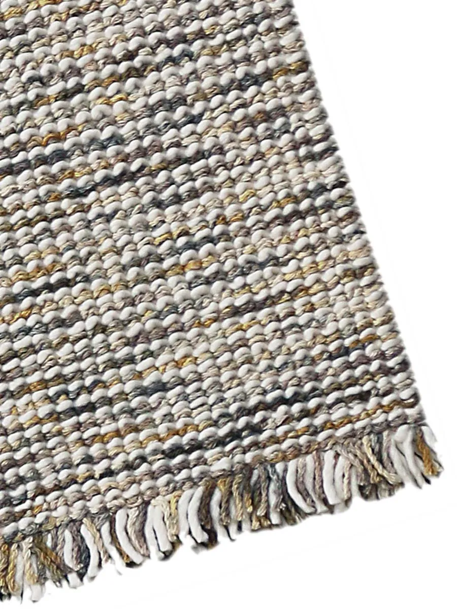 Vivid Modern Gold Hand-Woven Rug 3'x5'