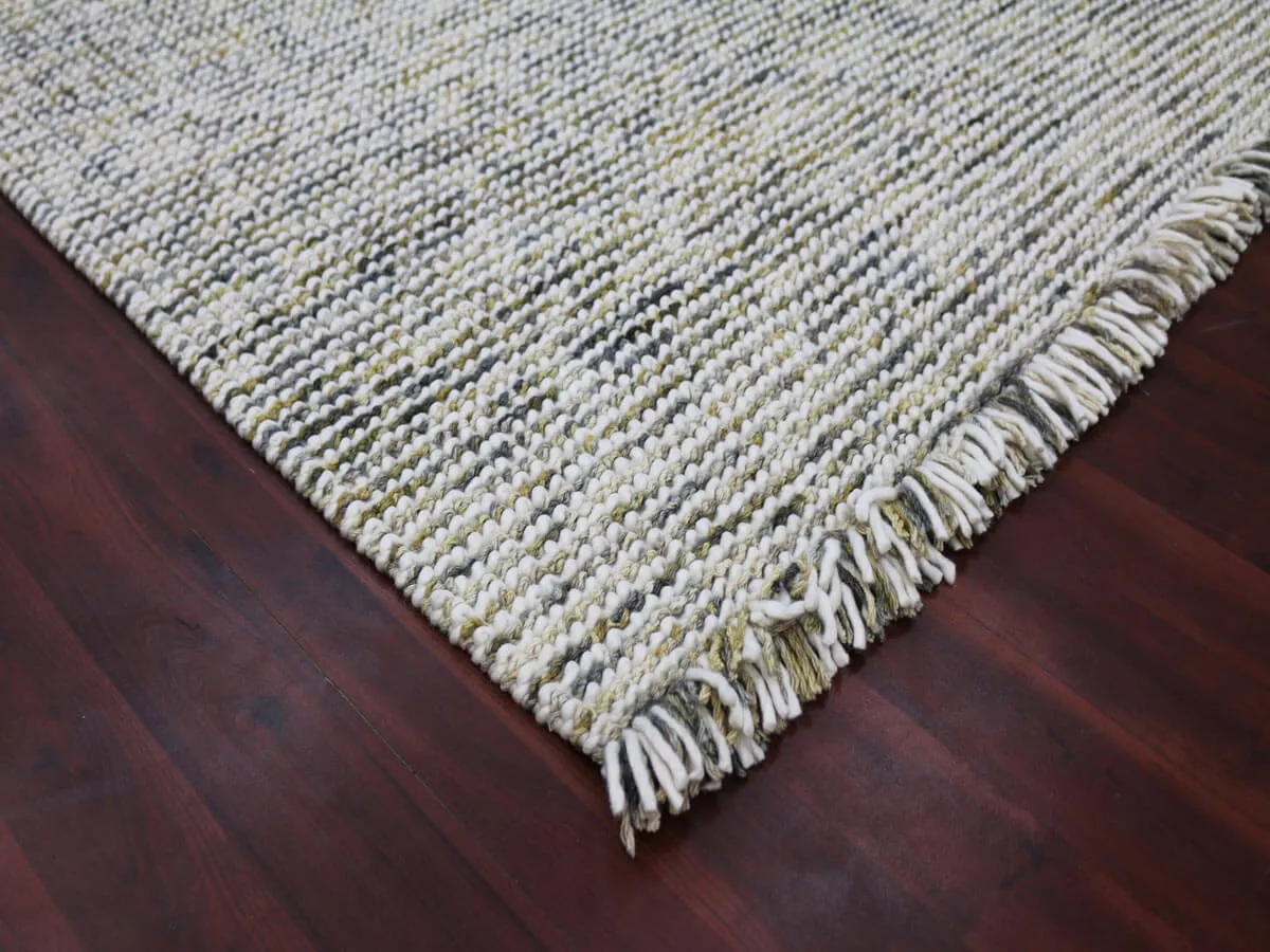 Vivid Modern Gold Hand-Woven Rug 3'x5'