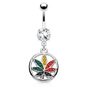 Vivid Rainbow Mary J Belly Ring