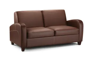 Vivo Sofabed In Chestnut Faux Leather