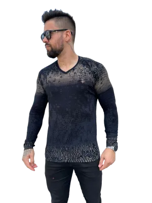 Volar Men's Long Sleeve V Neck Shirt 10v1