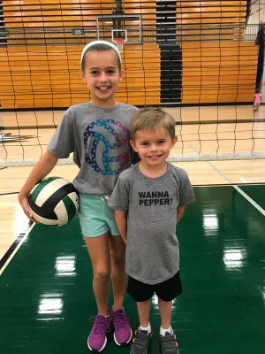 Volleyball Stars Multicolor Kids Tee