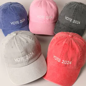 Vote 2024 Baseball Embroidered Hat - Adult