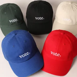 Vote Baseball Embroidered Hat - Adult