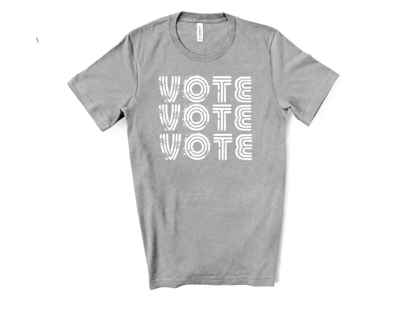 Vote Vintage Style T-Shirt - Athletic Heather