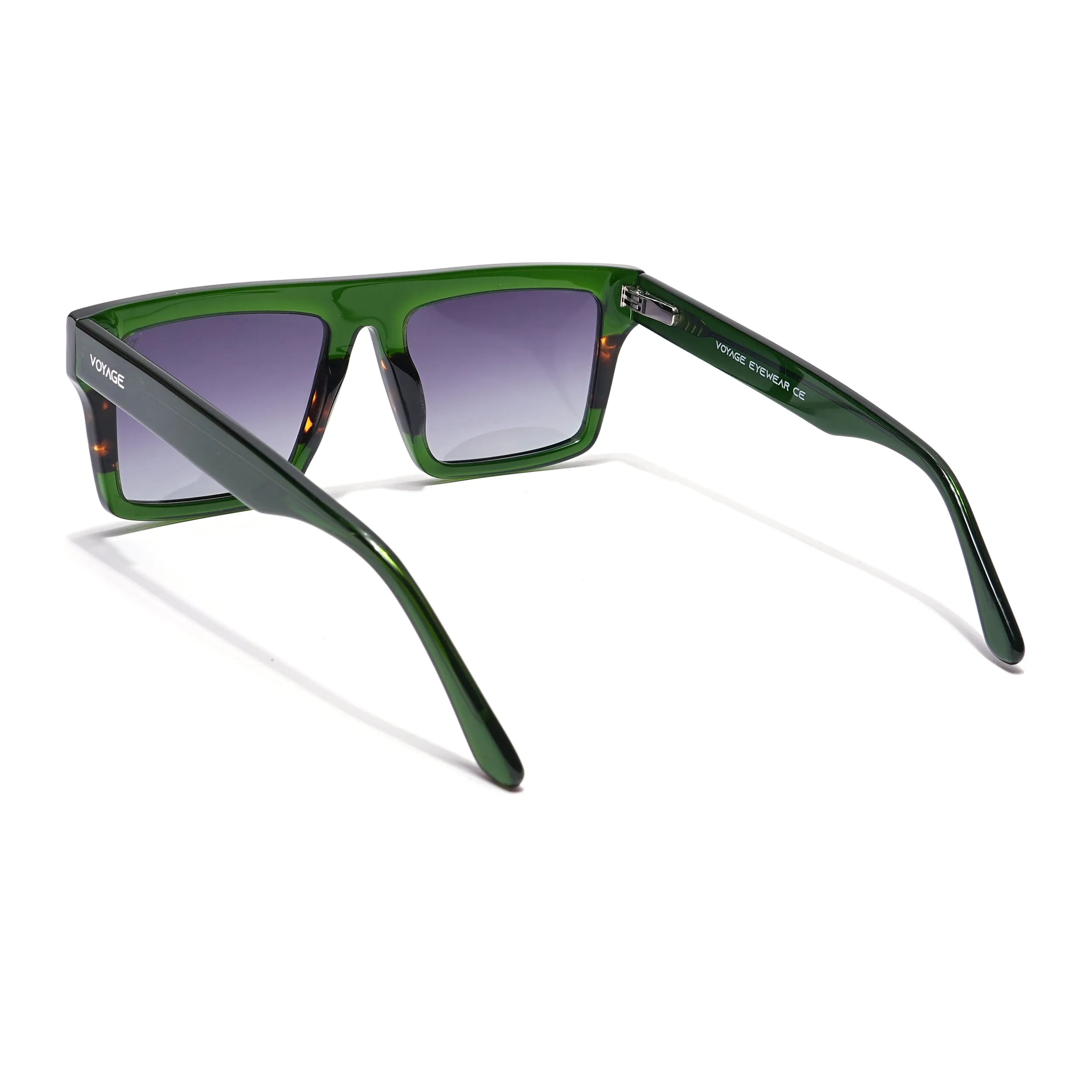 Voyage Select Square Sunglasses (Grey Lens | Green Frame - SLPMG5975)