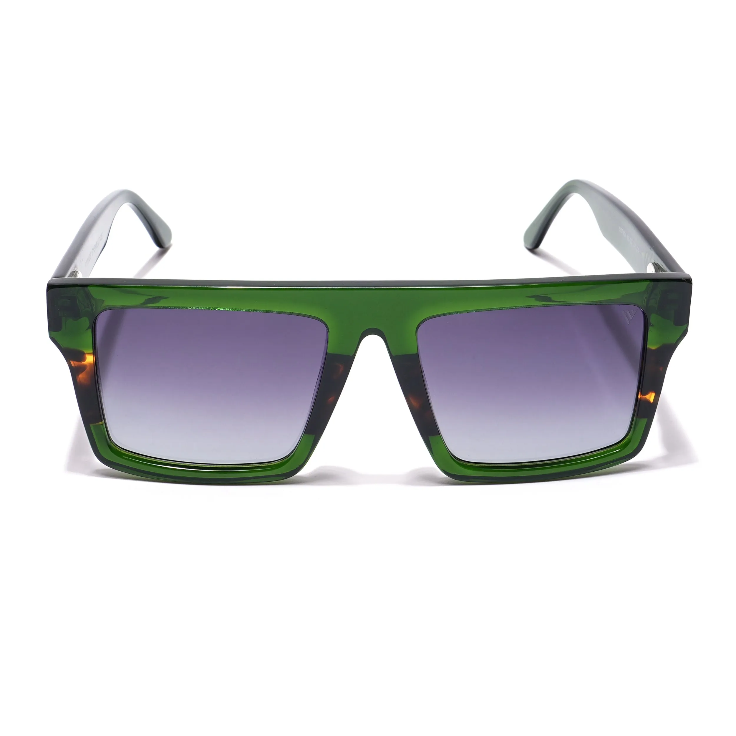 Voyage Select Square Sunglasses (Grey Lens | Green Frame - SLPMG5975)