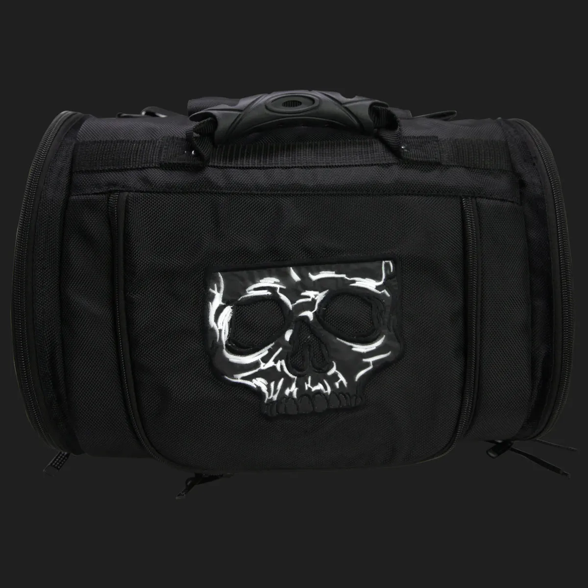 VS381SK Medium Textile Trunk Bag with Skull design