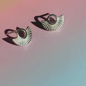 Vurchoo Studs of Hope Deco Fan Earrings