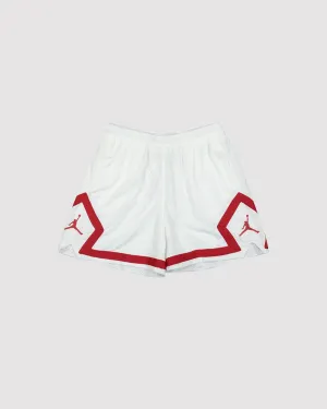 W JORDAN HERITAGE DIAMOND SHORTS "WHITE"