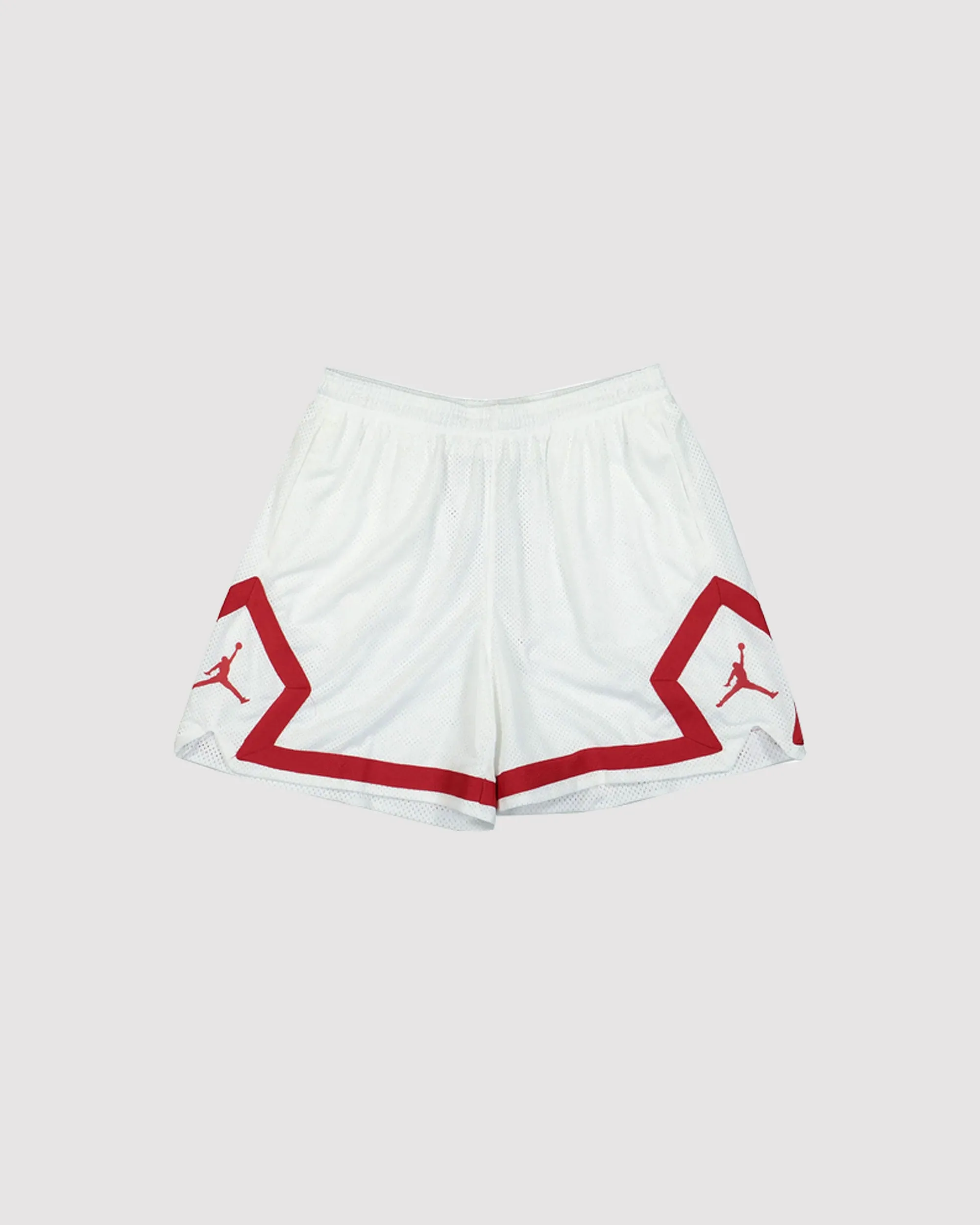 W JORDAN HERITAGE DIAMOND SHORTS "WHITE"