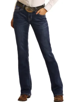 W7_4166 - Rock&Roll Denim Women's Riding Bootcut Jean