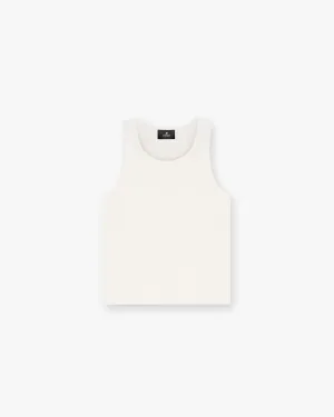 Waffle Vest - Antique White