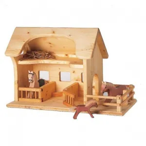 Waldorf Wooden Stable/Farm Set by Drei Blatter