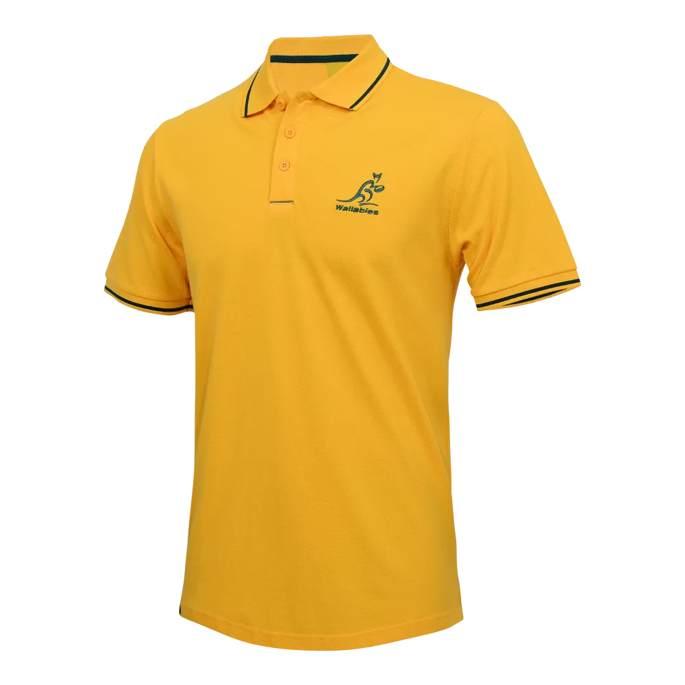 Wallabies Gold Pique Polo