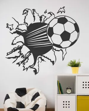 WALLSTICKY Football Coming Out with Breaking The Wall Sticker