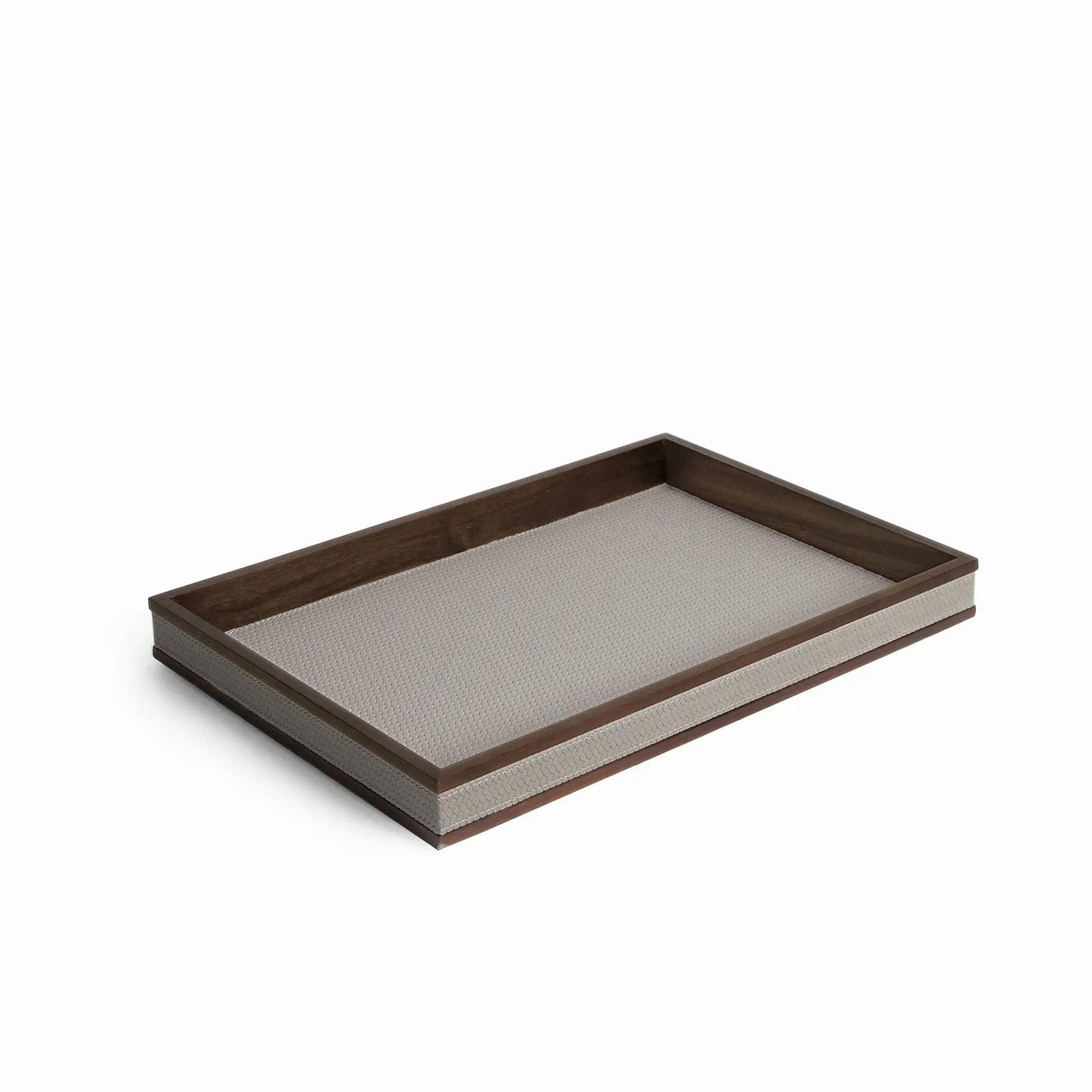 Walnut Leather Tray