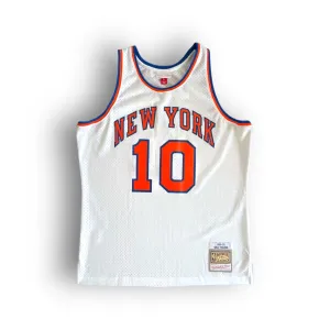 Walt Frazier 1969-1970 New York Knicks Home Mitchell & Ness Swingman Jersey - White