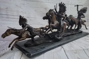 War Party A tribute to Carl Kauba Bronze Sculpture Massive Hot Cast Masterpiece